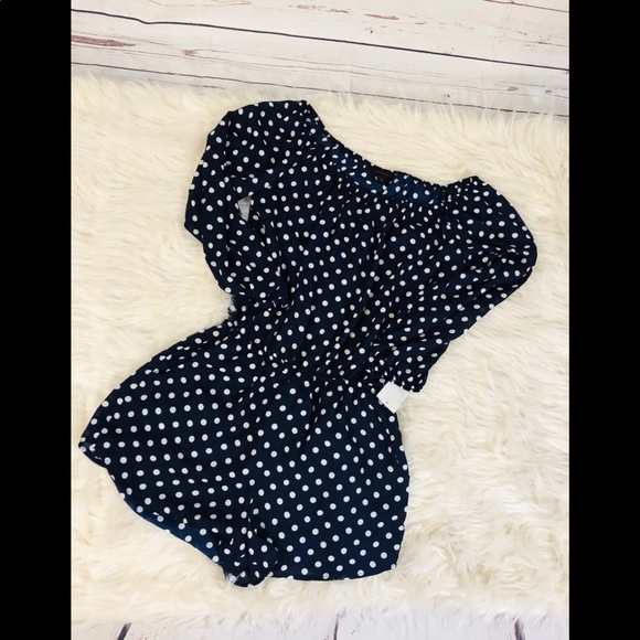Polka Dot Romper NWOT - Picture 2 of 2